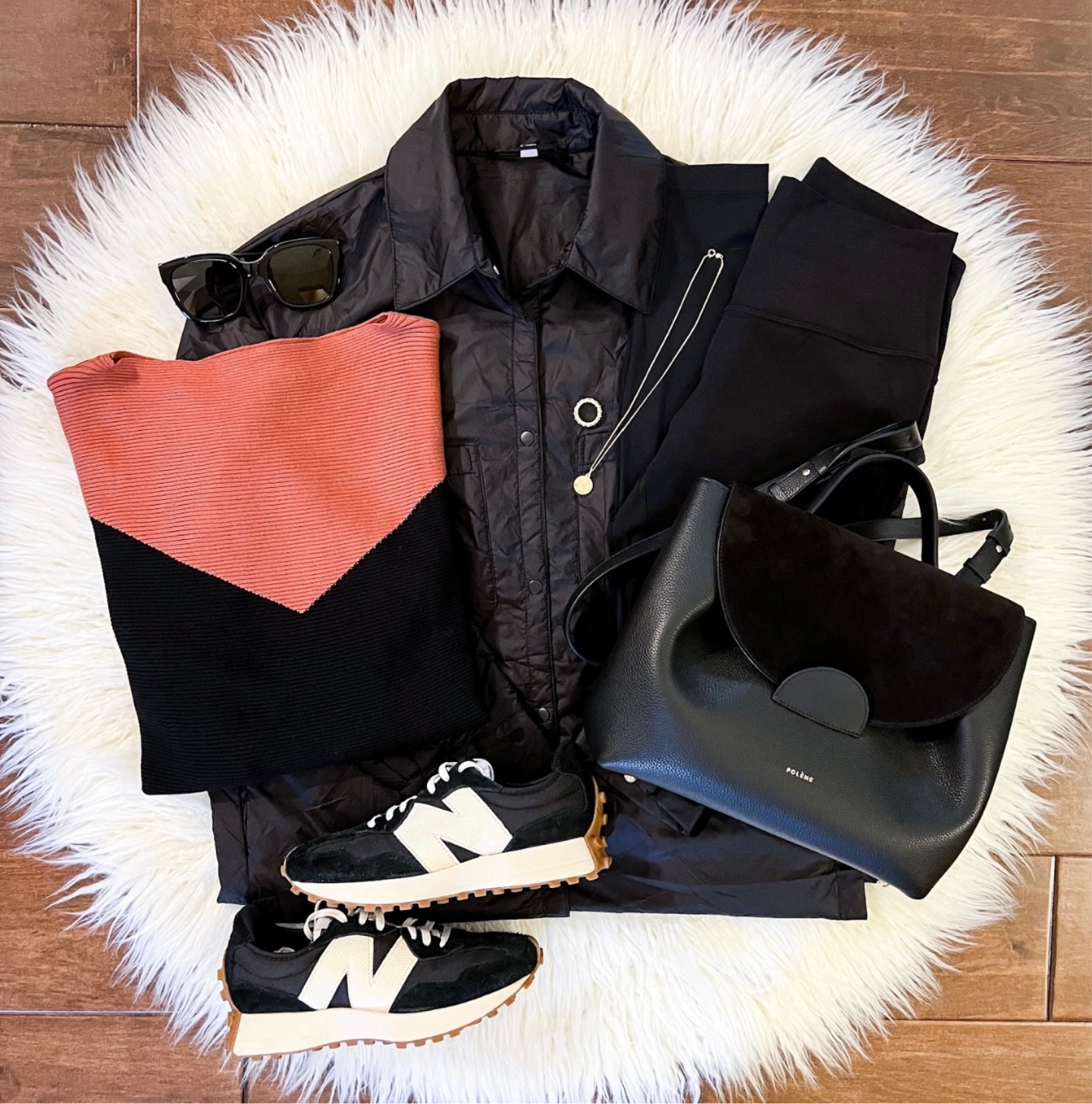 Love mixing elevated pieces with affordable finds!  This amazing sweater and puffer shacket are from Amazon.  I love investing in designer and luxury sunglasses and bags that are timeless and saving on more trendy clothing pieces… 

(Sweater and jacket links coming soon!)

Celine. Céline. Sunglasses. Designer sunglasses. Luxury sunglasses. Amazon finds. Amazon fashion. New Balance 327 sneakers. Polène Paris. Polene handbag. Luxury bag. Lululemon Align leggings  

#LTKstyletip #LTKunder50 #LTKshoecrush
