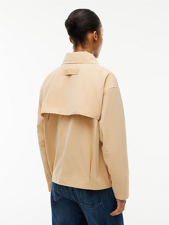 Relaxed Short Trench Jacket | Beige | Tommy Hilfiger | Tommy Hilfiger UK