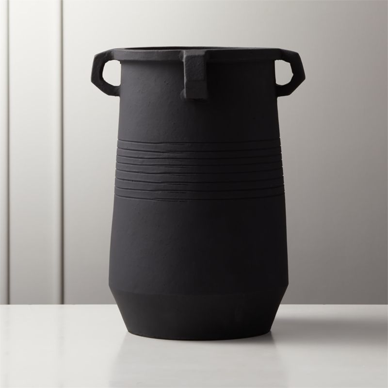Stock Matte Black Vase + Reviews | CB2 | CB2