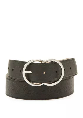New Directions Women's Double Circle Buckle Belt - - | Belk