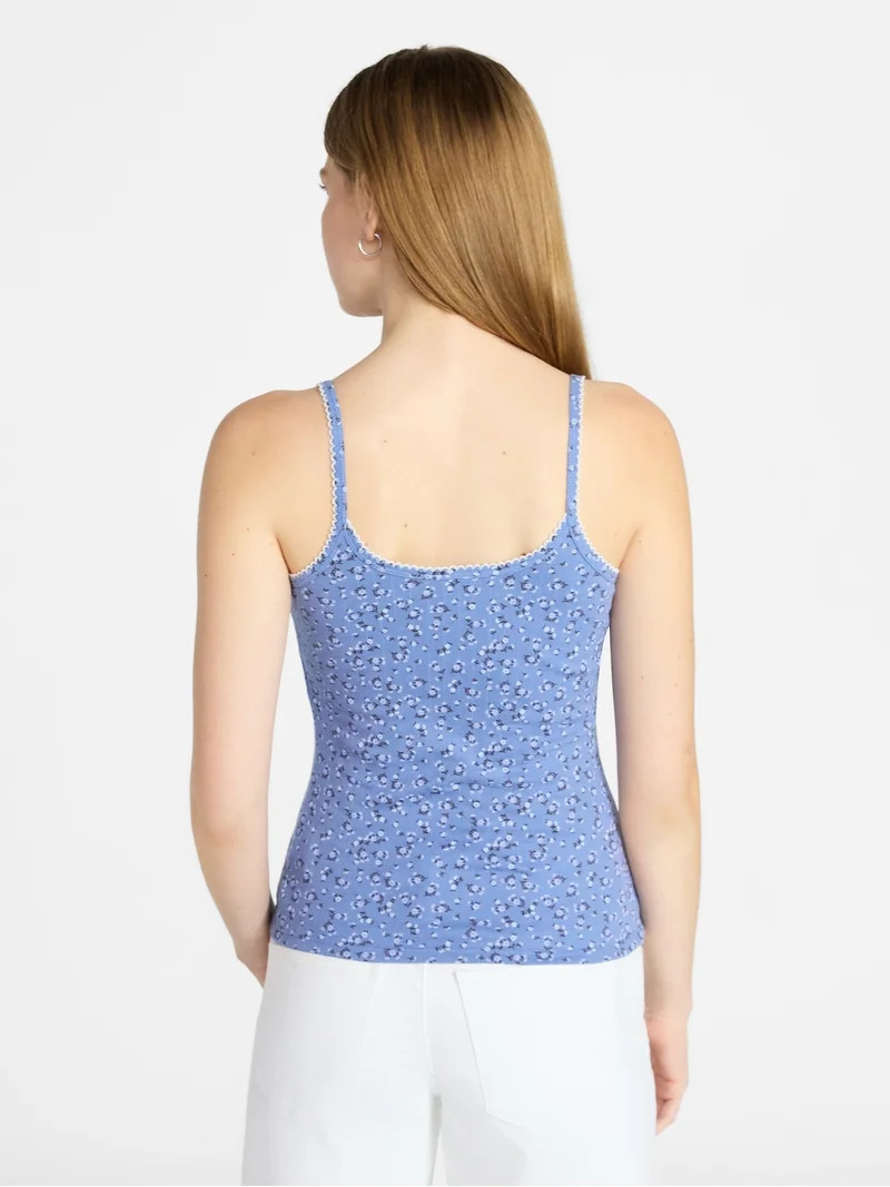 No Boundaries Pointelle Tank Top, Women's XXS-XXL | Walmart (US)