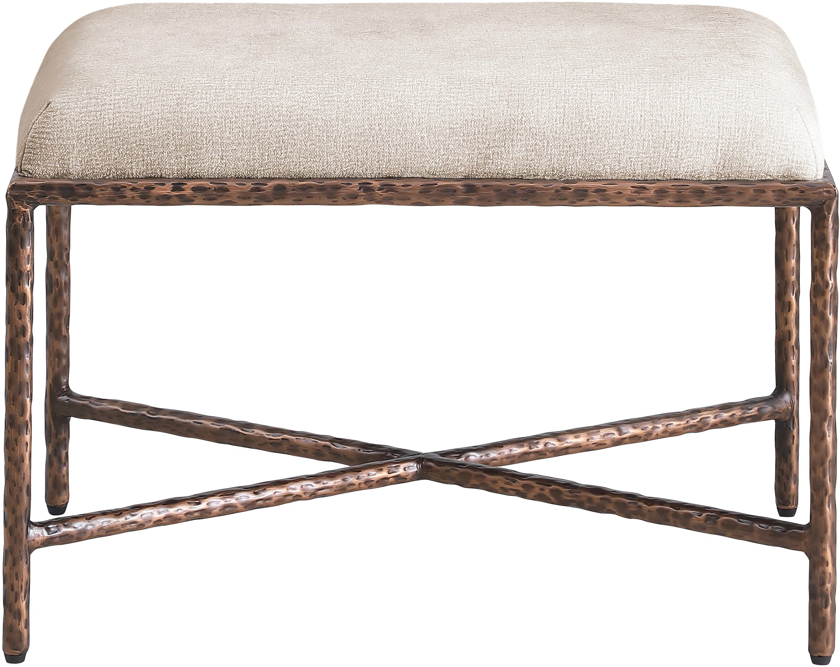 Iyania Chenille Fabric Bench | Wayfair North America