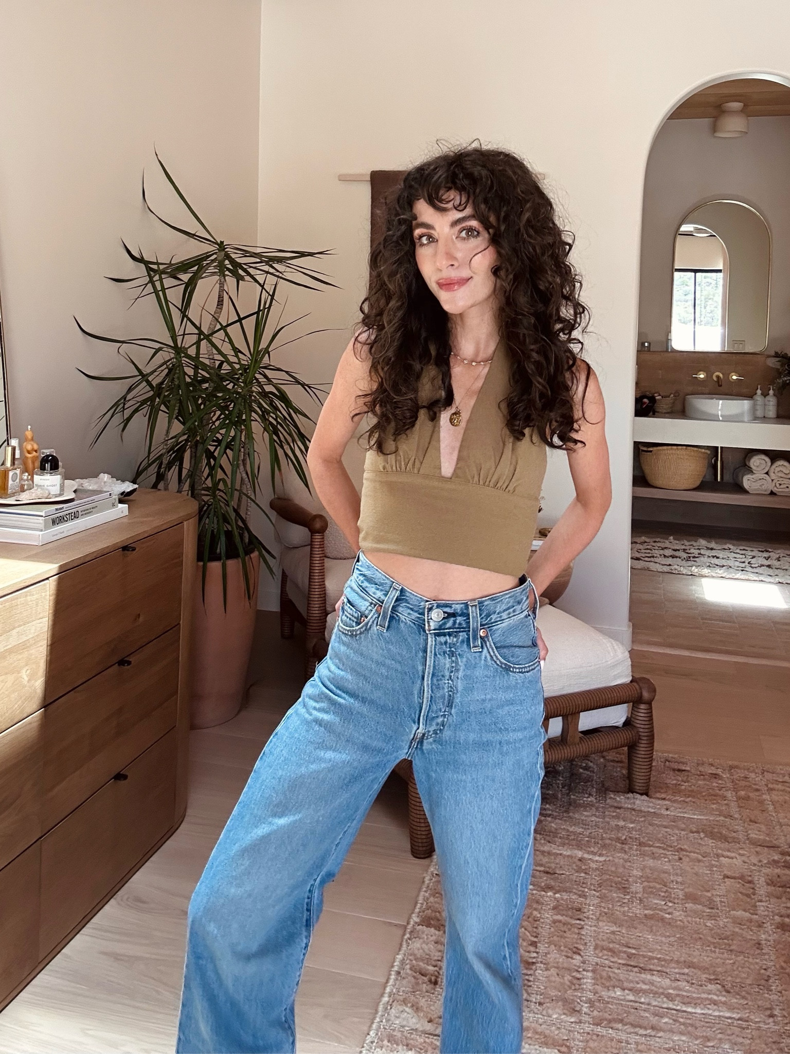 70s inspired outfit - summer outfit - straight leg denim - petite style - free people - Levi’s 

#LTKSeasonal #LTKunder100 #LTKstyletip