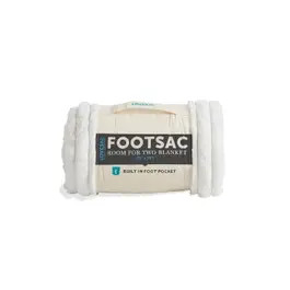 Room for Two Footsac Blanket: Dove Channeled Phur | Lovesac