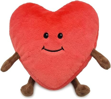 warmies Microwavable & Weighted Stuffed Animals, Heart - Heated Stuffed Animal Plushie for Warmth... | Amazon (US)
