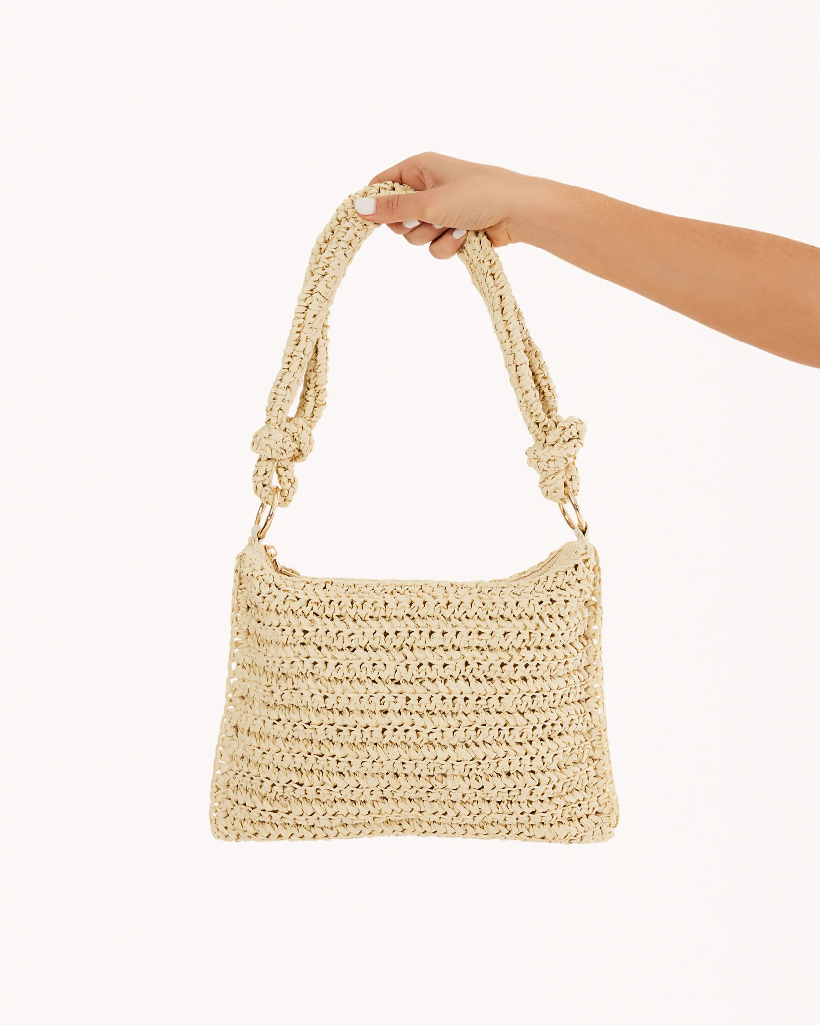 AQUILA SHOULDER BAG - NATURAL RAFFIA | Billini (ANZ)