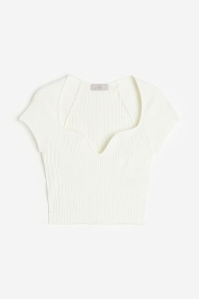 Top en punto de canalé | H&M (FR, IT, ES, PT, BE)