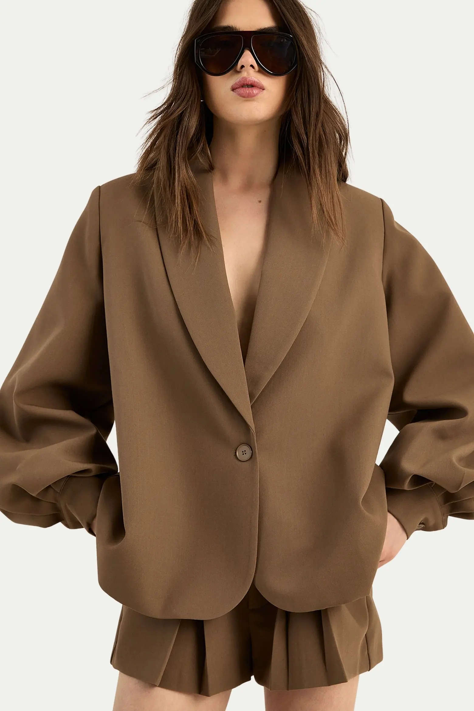 NASTY GAL Tailored Oversized Balloon Sleeve Blazer (Women) | Nordstrom | Nordstrom