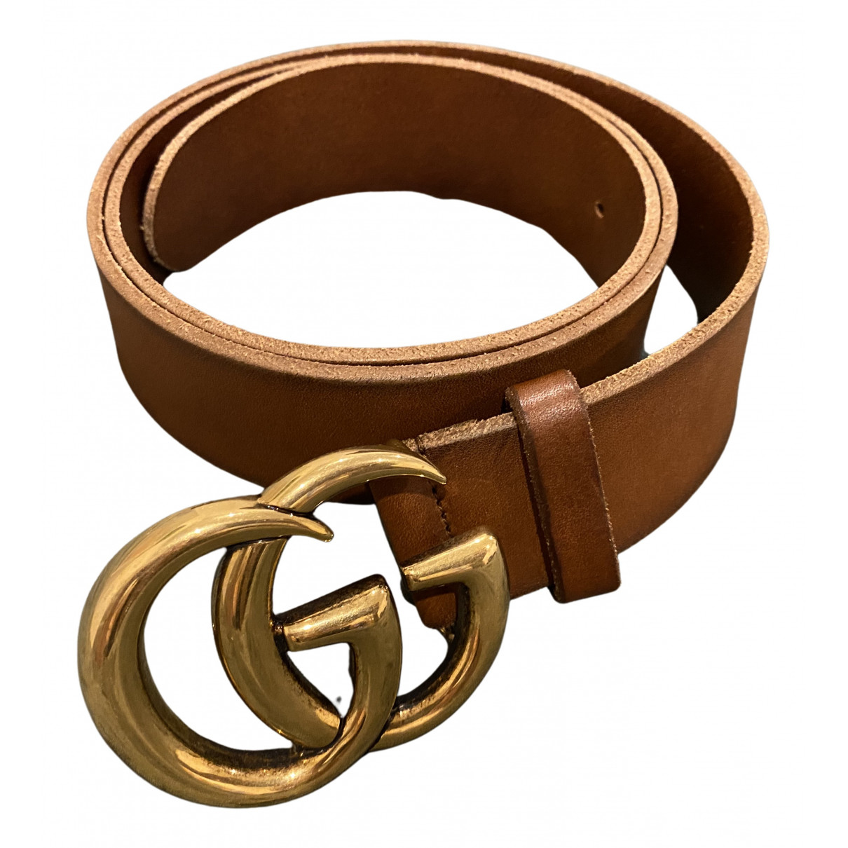 Gucci GG Buckle Brown Leather Belts | Vestiaire Collective (Global)