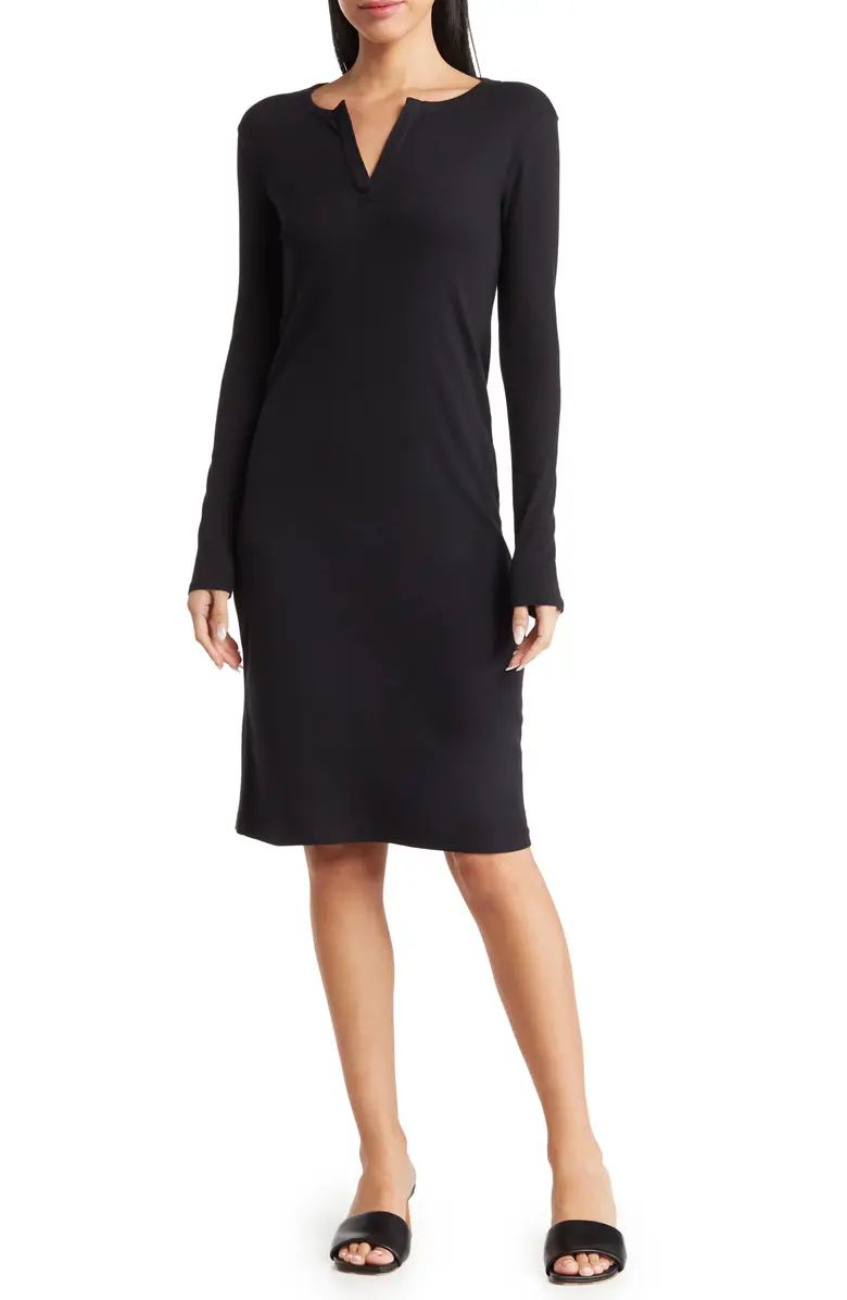 Melrose and Market Ribbed Henley Dress | Nordstromrack | Nordstrom Rack