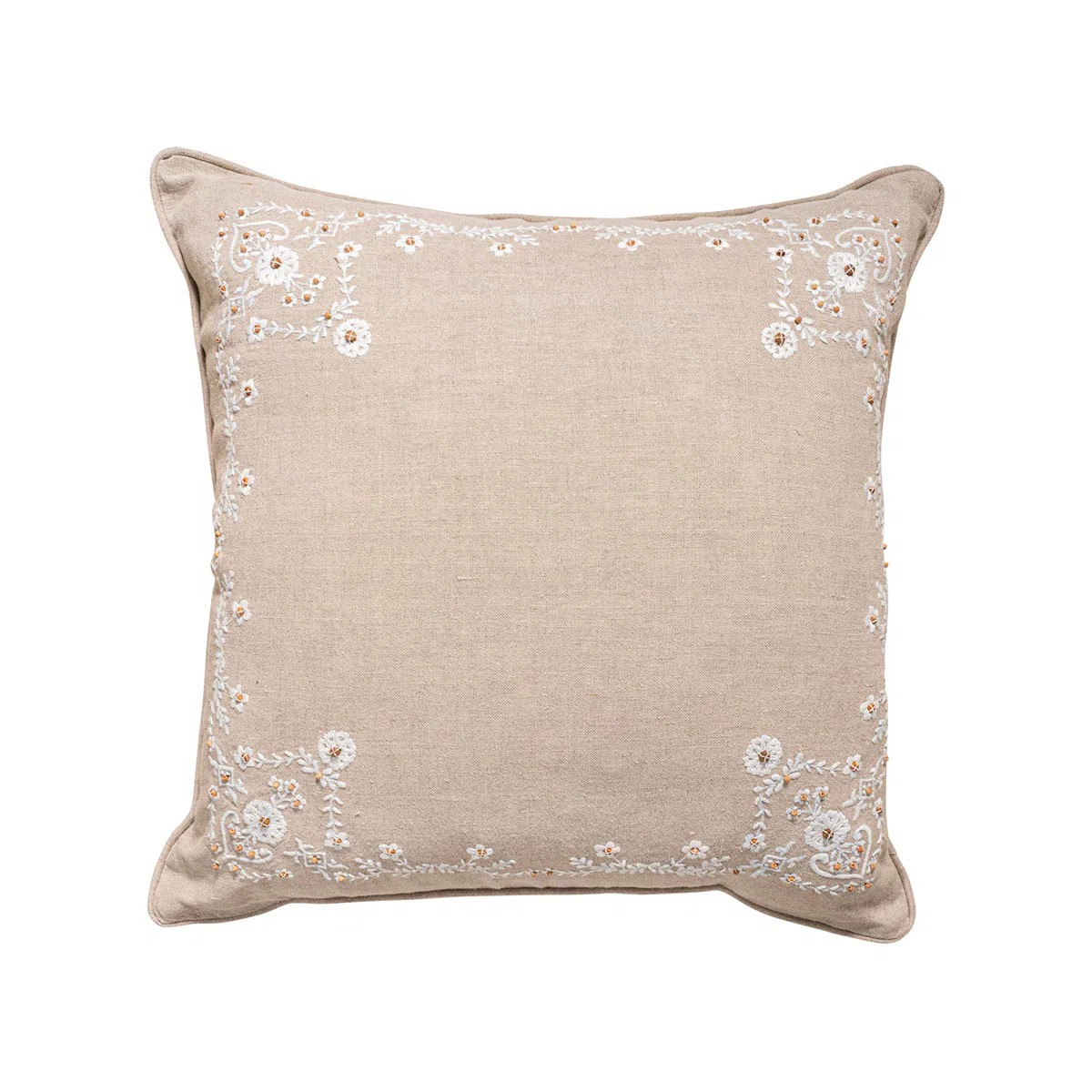 Heidi 18" Pillow Cover & Insert - Natural/White | Wayfair North America