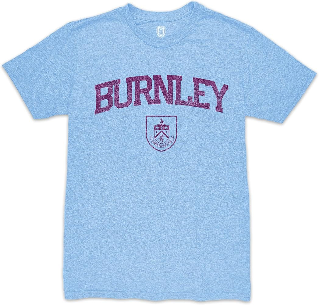 Burnley FC Word Mark Vintage Tri-Blend T-Shirt - Blue | Amazon (US)