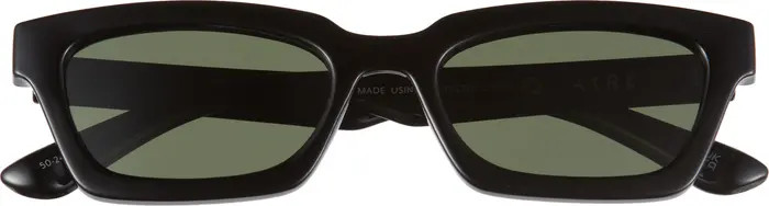 50mm Sculptor Polarized Rectangular Sunglasses | Nordstrom