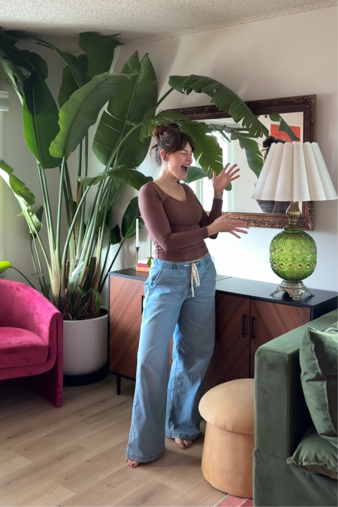 Similar jeans linked + this exact top from Amazon! My jeans are from American Eagle but no longer on the website!! This style is so comfy and trendy!! 

#LTKFindsUnder100 #LTKSaleAlert #LTKWatchNow