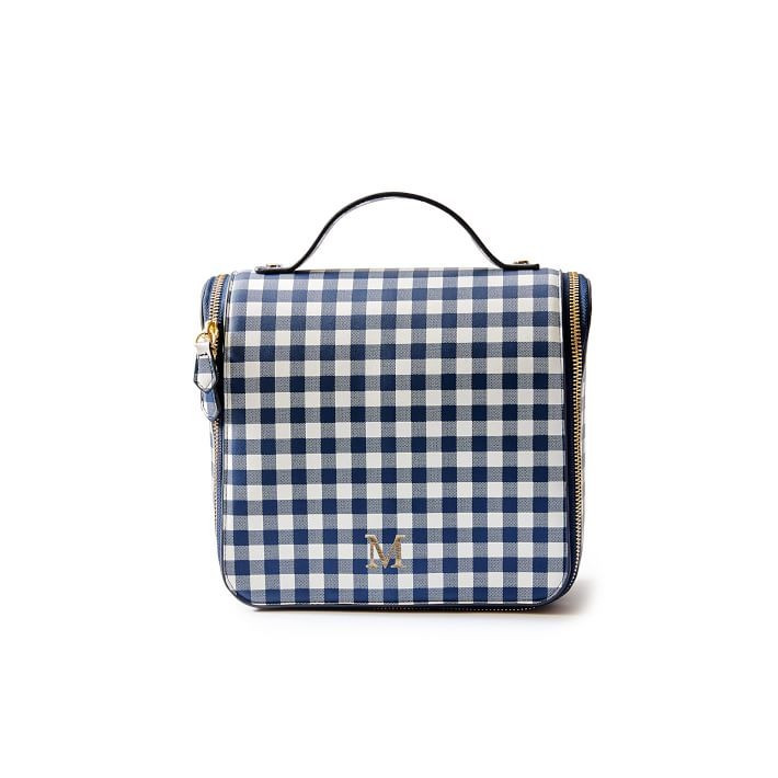 Gingham Hanging Cosmetics Case | Mark and Graham