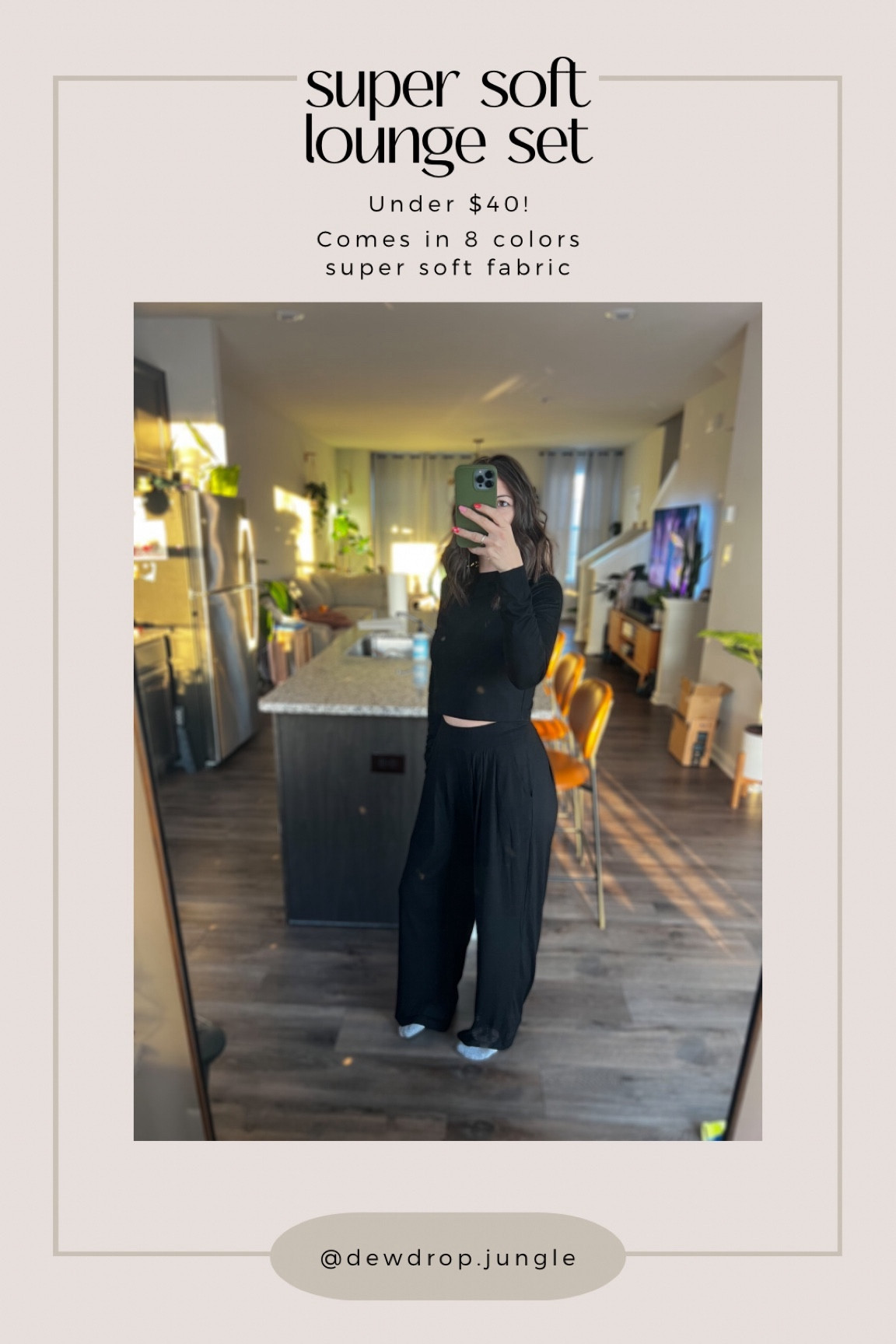 Super soft lounge set! Perfect for laying around the house or running errands. I’m 5’4 120lbs and got a size small. 

#LTKfindsunder50 #LTKMostLoved #LTKfindsunder100