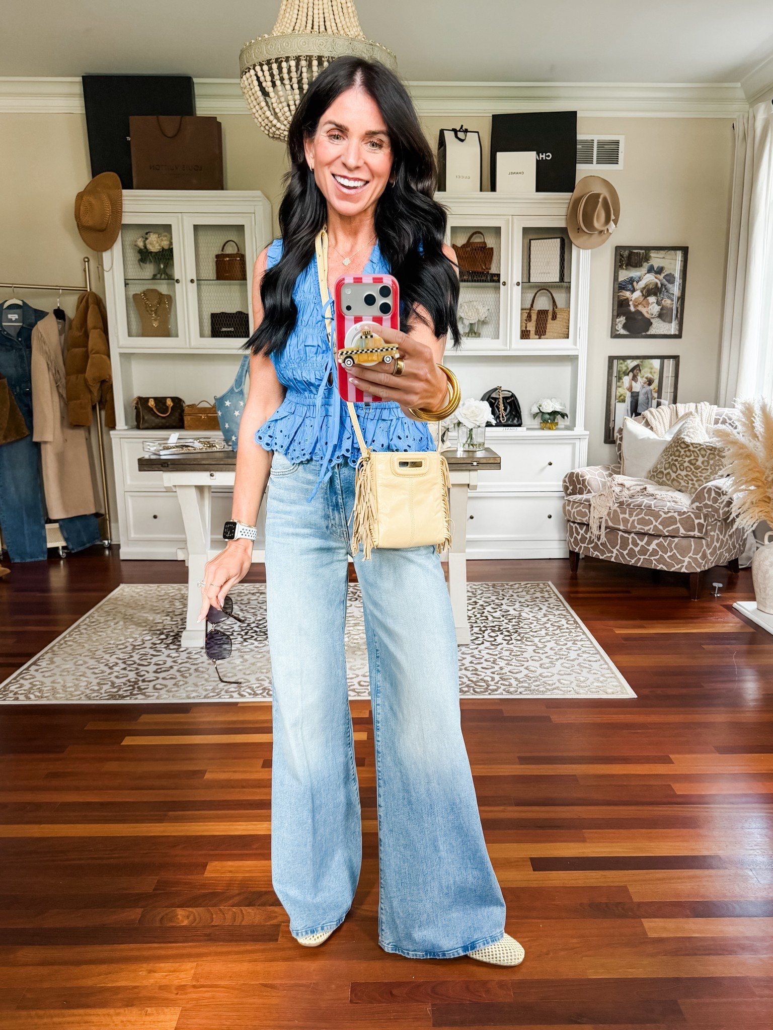 Wearing a small top and 25 denim⭐️💎⭐️

#LTKootd #LTKSeasonal #LTKOver40