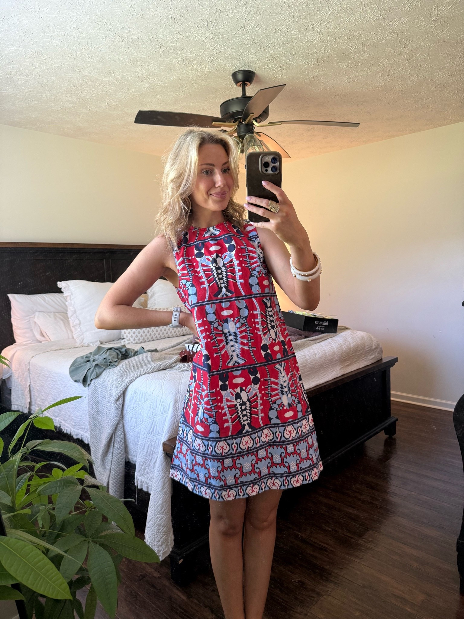 In a small!!! Headed to my cousins deployment ceremony and these colors are so fitting ❤️🤍💙

Jude Connally
Summer 
Dress
Fourth of July

#LTKdayinmylife #LTKgrwm #LTKootd