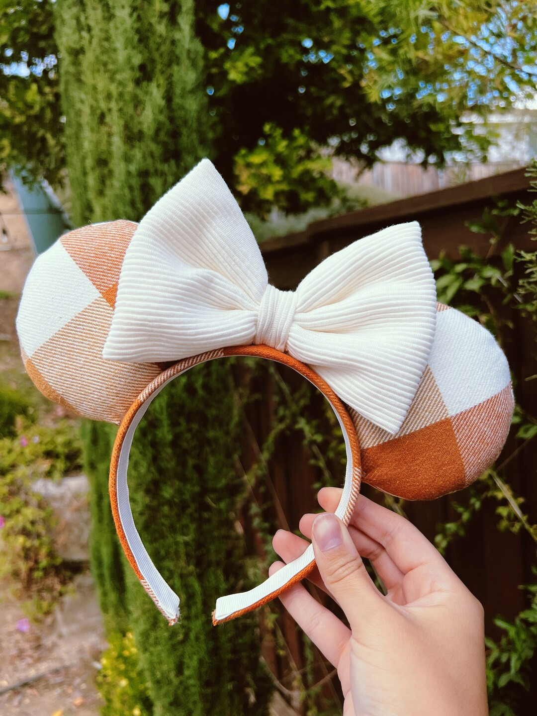 Plaid Mouse Ears / Fall Mickey Ears - Etsy | Etsy (US)