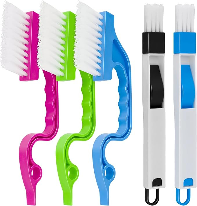 Hand-held Groove Gap Cleaning Tools, Window Track Cleaning Brush, Crevice Cleaning Brushes for De... | Amazon (US)