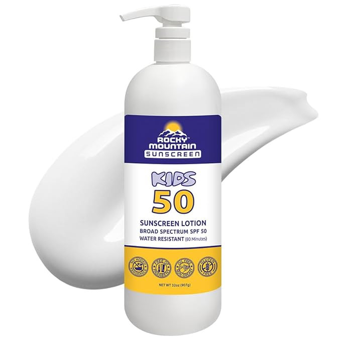 Rocky Mountain Sunscreen | SPF 50 Lotion for Kids Broad Spectrum UVA/UVB Protection | Hawaii 104 ... | Amazon (US)