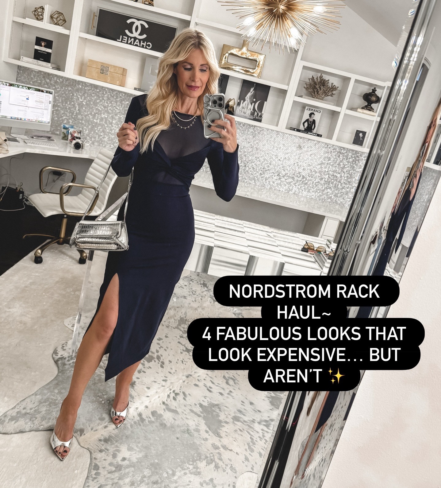 Nordstrom Rack haul ✨ Four looks that look expensive… but aren’t. Every single piece is from Nordstrom Rack, which means incredible quality at an amazing price point.

Look 1: This super soft gray sweater paired with my new favorite Pistola wide-leg jeans. These jeans are so slimming—high-waisted, incredibly flattering, and give you that long, model-esque leg. I loved them so much I styled them three different ways in this post.

Look 2: The navy blue dress that is perfect for a Valentine’s date night—tastefully sexy with sheer detailing and a front slit—topped with the matching navy faux fur jacket. Chic, elegant, and such a moment.

Look 3: The cropped Theory trench, a true wardrobe staple. Timeless, polished, and the perfect finishing layer to elevate any outfit.

Everything runs true to size. I’m wearing an XS in the dress, sweaters, and jackets, and a 24 in the denim. Proof that you can build a luxe-looking wardrobe without



#LTKOver40 #LTKootd #LTKgrwm