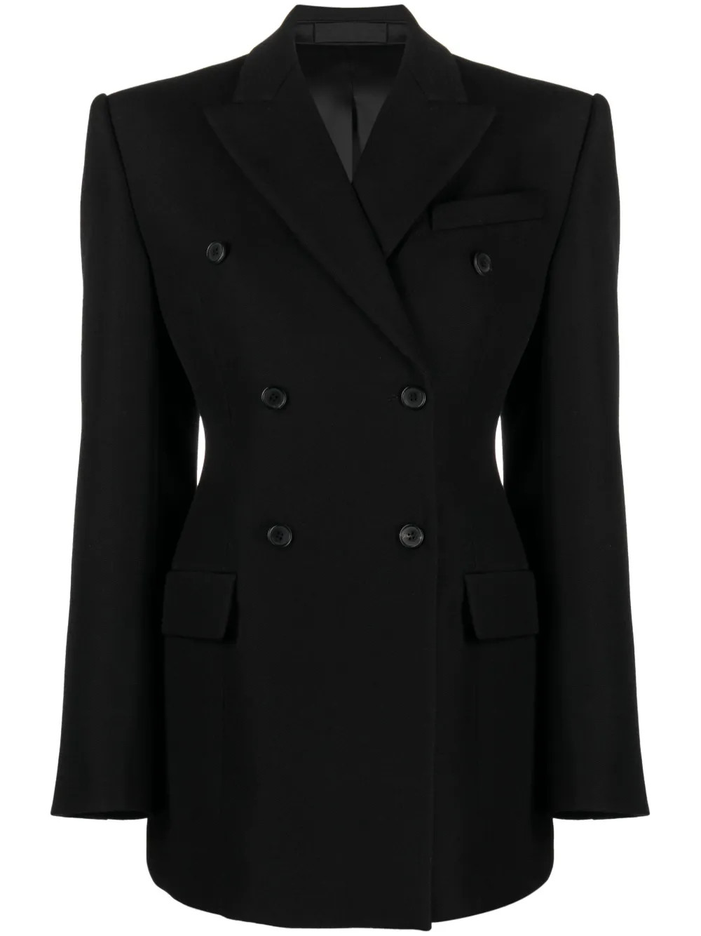 WARDROBE.NYC Blazer Contouring à Boutonnière Croisée | Noir | FARFETCH FR | Farfetch Global