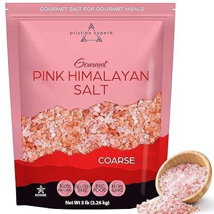 Pristine Superb Pink Himalayan Salt - Coarse Grain - ALL Natural Organic Compliant, Kosher Certif... | Amazon (US)