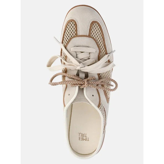 Time and Tru Women's Lace Up Mesh Mule Sneakers | Walmart (US)