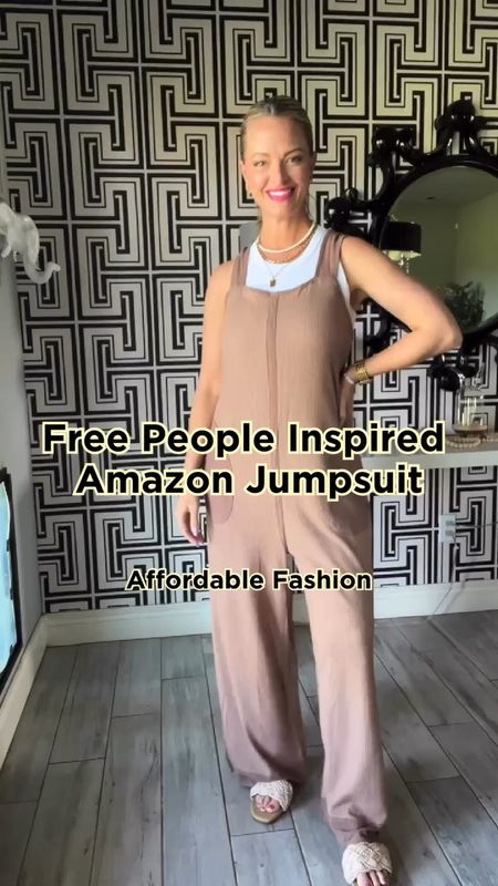 The cutest Free People Inspired Jumpsuit from Amazon! I love a good Look for Less and this one is perfection. I got my normal size Medium.

#LTKGiftGuide #LTKStyleTip #LTKFindsUnder50