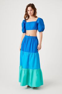 Crop Top & Tiered Maxi Skirt Set | Forever 21 (US)