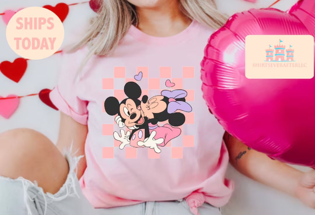 Minnie mickey love valentine Shirt, Matching Valentines Shirt, Mickey & Minnie Shirt, Disney Vale... | Etsy (US)