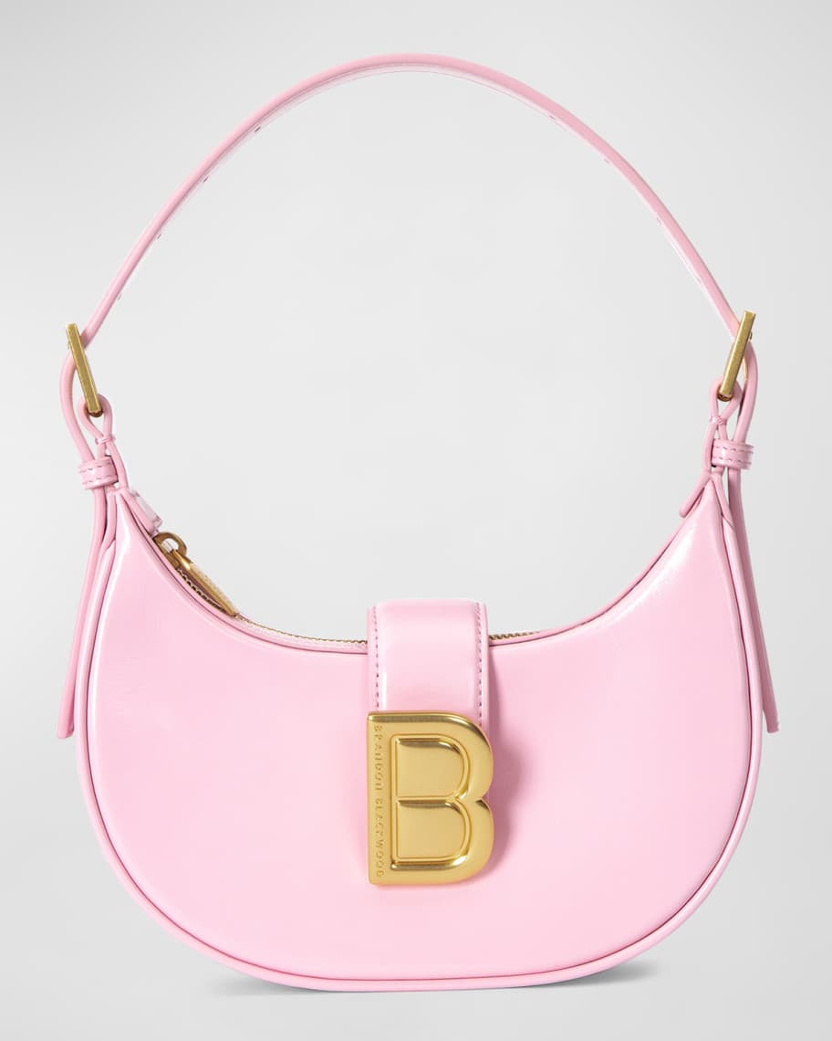 Brandon Blackwood Luna Zip Leather Shoulder Bag | Neiman Marcus