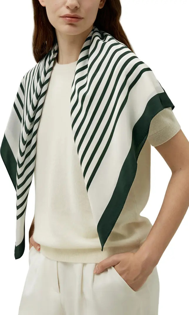 Mid-Century Pattern Silk Scarf | Nordstrom