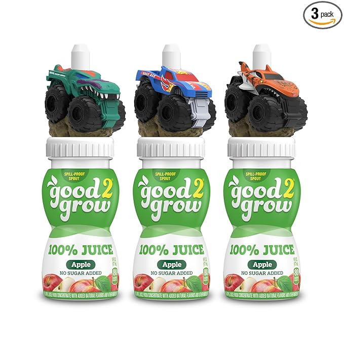 good2grow Apple Juice - 100% Juice Drinks for Kids, Fruit Juice No Sugar Added, 6 Fl Oz Juice Bot... | Amazon (US)