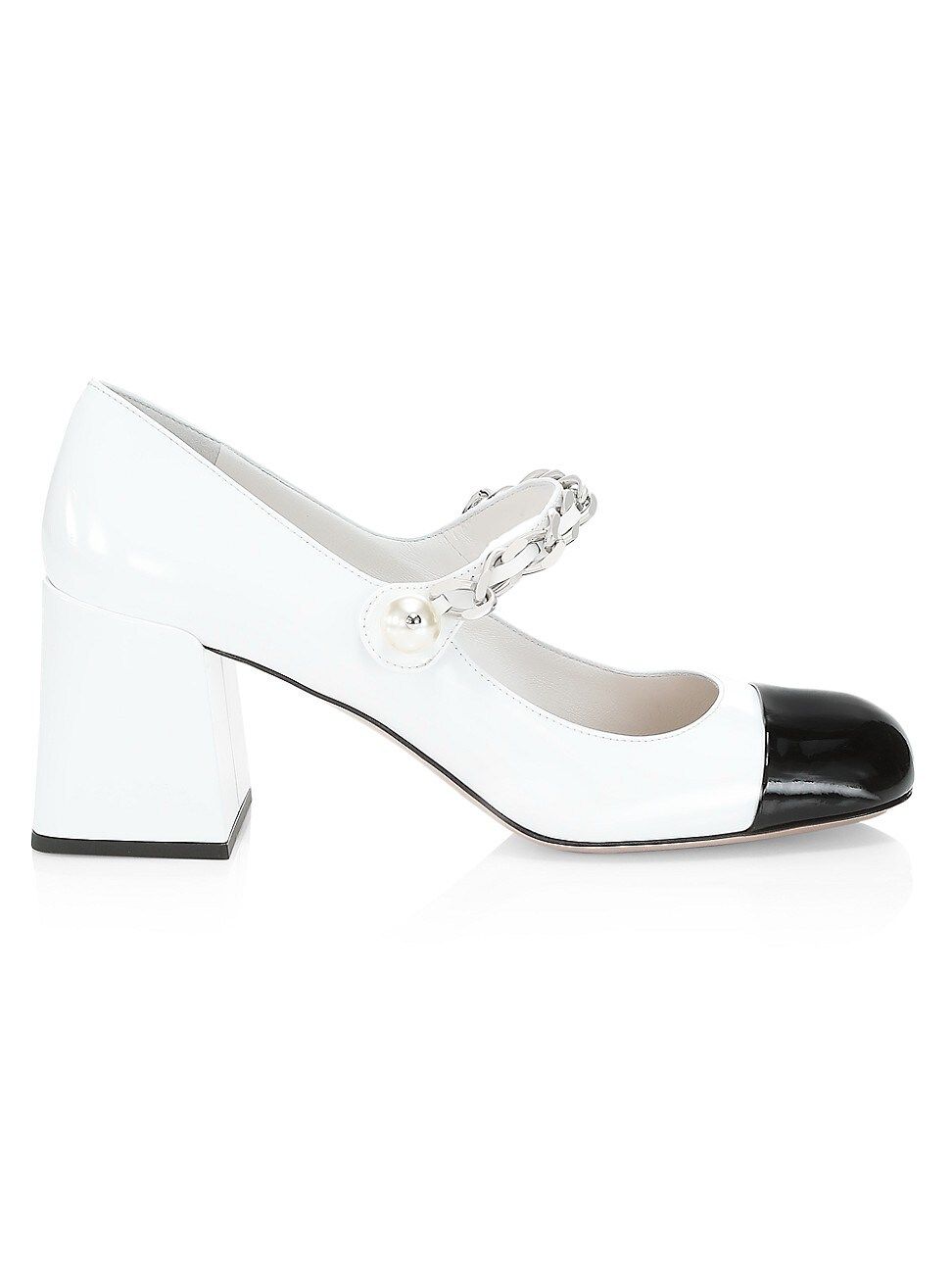 Patent Leather Square-Toe Mary Jane Pumps | Saks Fifth Avenue