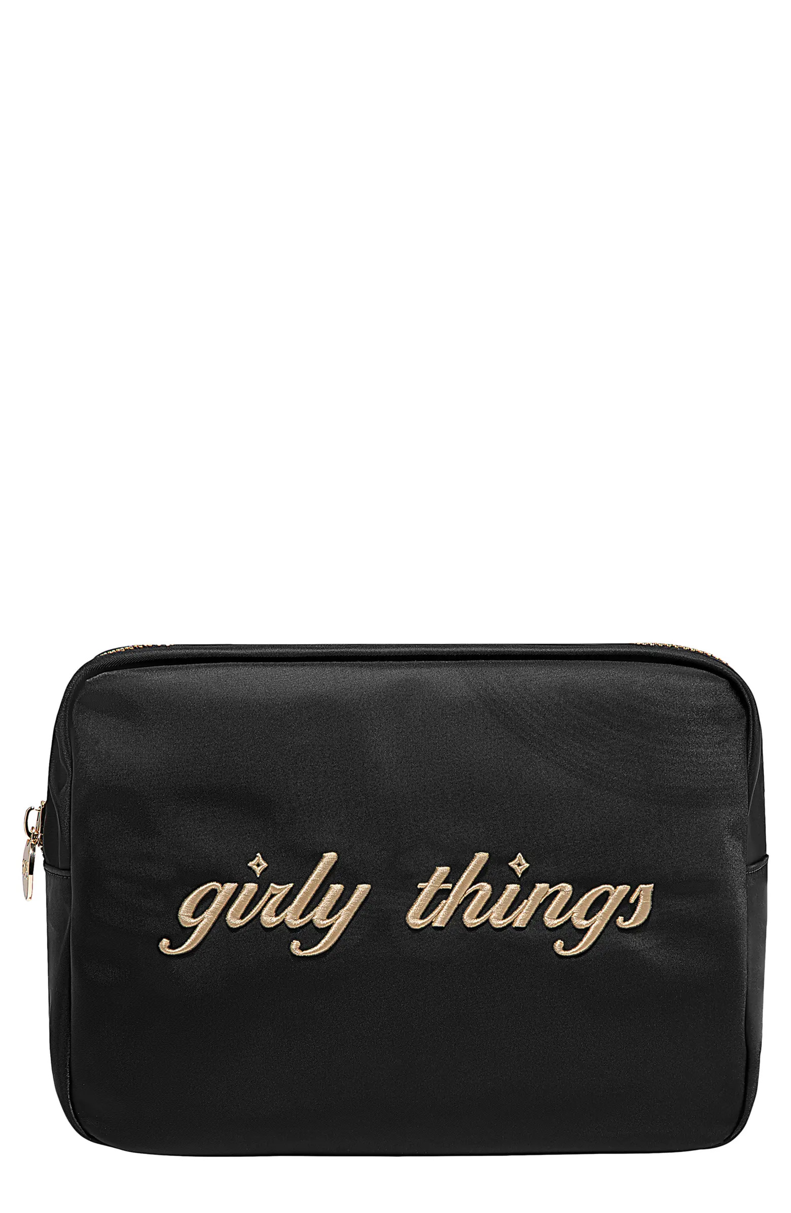 Large Girly Things Nylon Pouch | Nordstrom