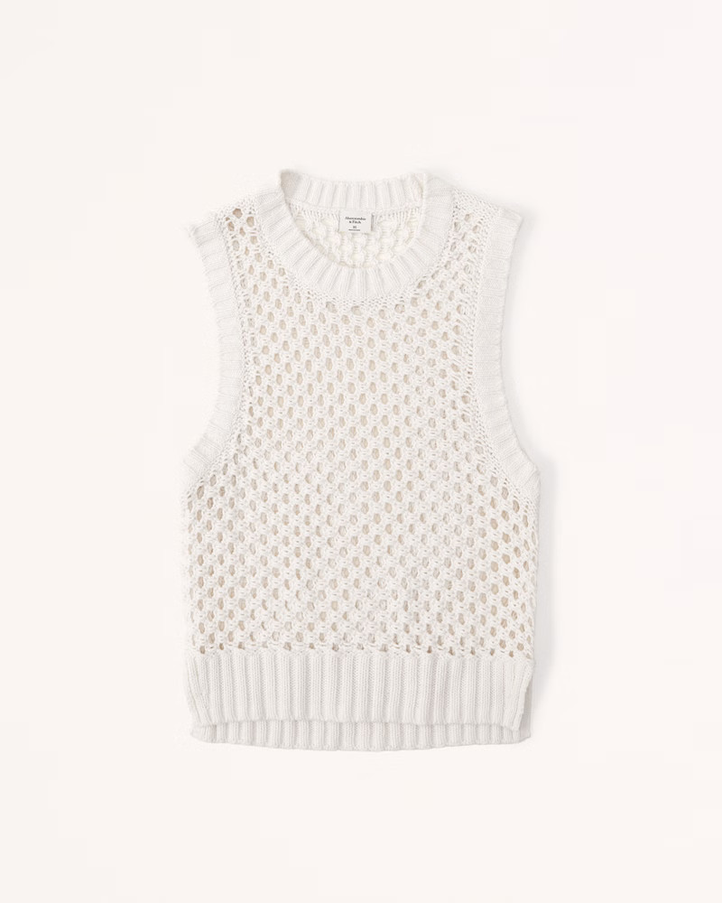 Mesh Stitch Sweater Tank | Abercrombie & Fitch (US)