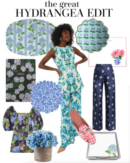 Hydrangea print fashion and home decor 

#LTKStyleTip #LTKHome #LTKFindsUnder100