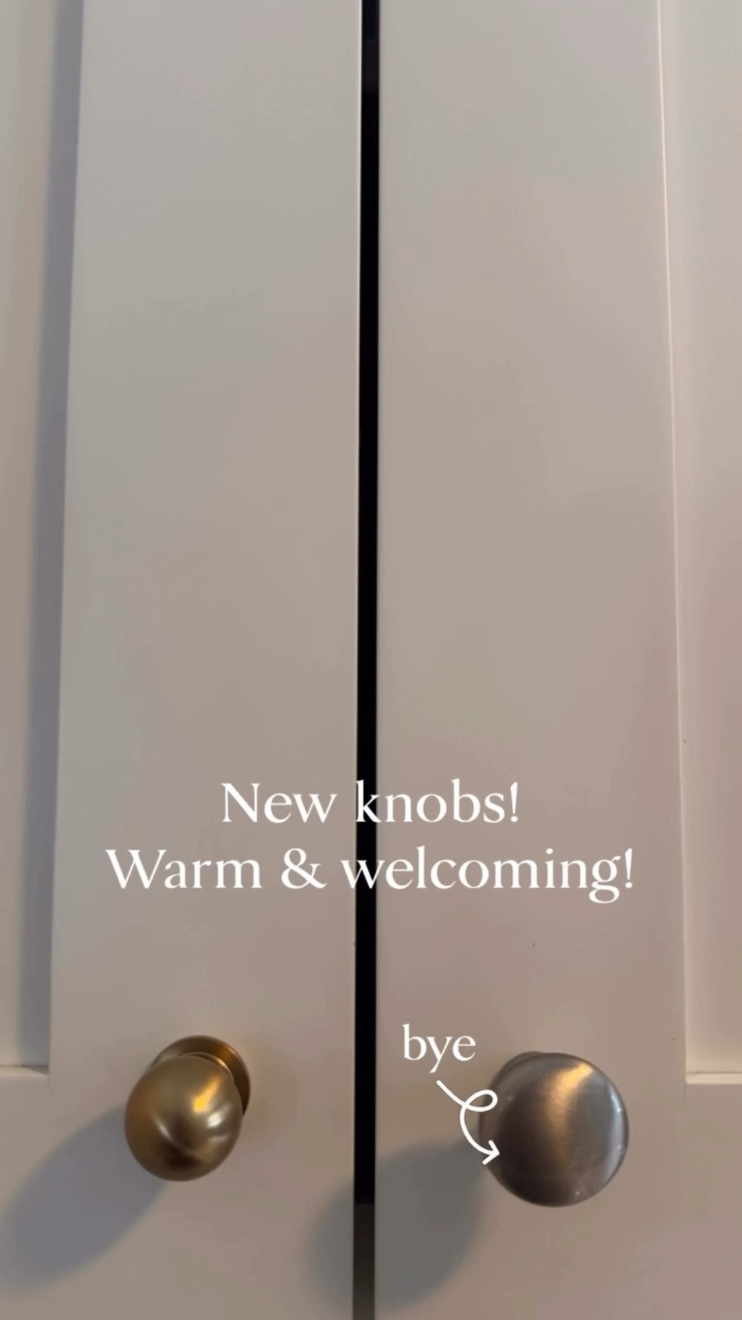 Starting a *laundry room refresh* and I couldn’t wait to add a little warmth ✨ I usually save hardware for the very end, but these knobs were calling my name and instantly made the space feel more cozy and welcoming.

Next up: new wallpaper, a mirror + light fixture, and probably new plumbing too 👀 This is going to be such a fun transformation and I love taking you guys along for every step of the process.

Nothing like a winter warrior project here in northern Michigan ❄️💪
I’ve linked these knobs for you 💕
Stay tuned! 🤍
Laundry room refresh, knobs, cabinet knobs, utility room refresh,