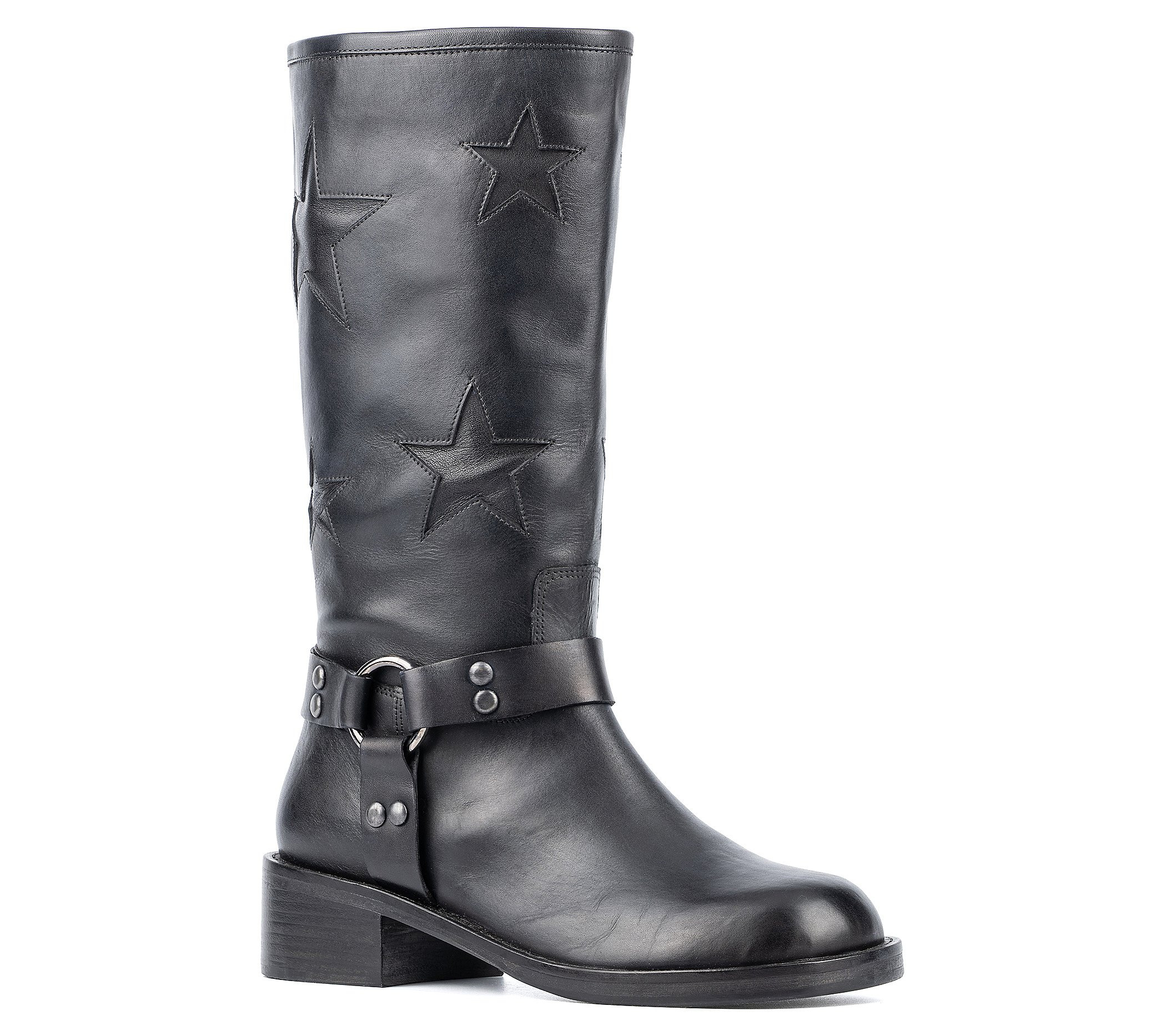 Vintage Foundry Co. Women's Mathilde Leather Mid Calf Boots | QVC