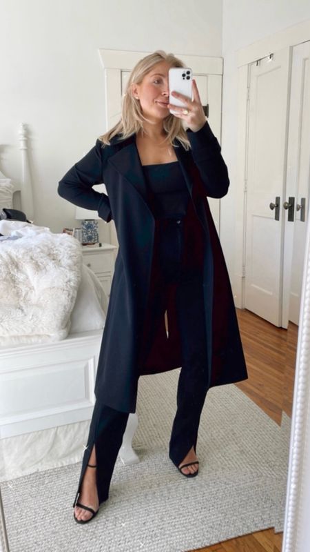 All black winter datenight outfit
**sizing** fit TTS wearing a 27 in jeans - coat size petite