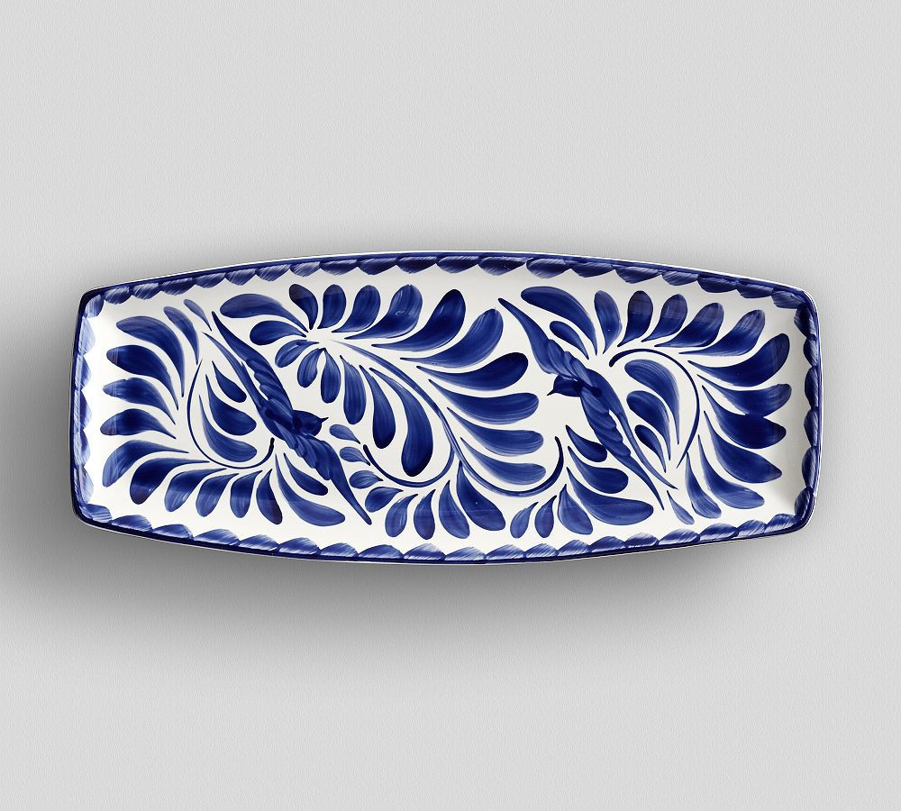 Puebla Porcelain Rectangular Platter | Pottery Barn (US)