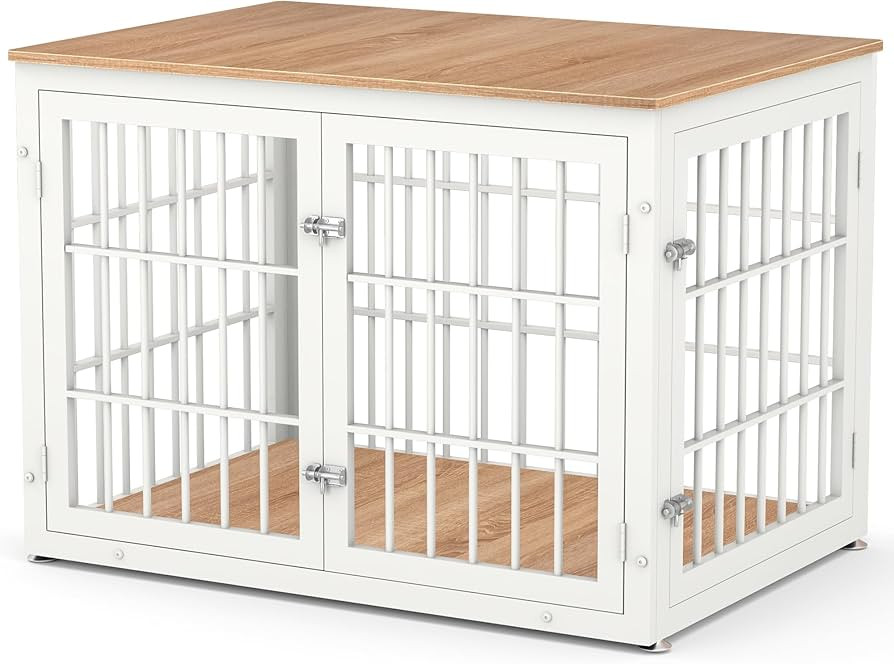 Heavy Duty Dog Crate Furniture for Large and Medium Dogs, Decorative Pet House End Table, Wooden ... | Amazon (US)