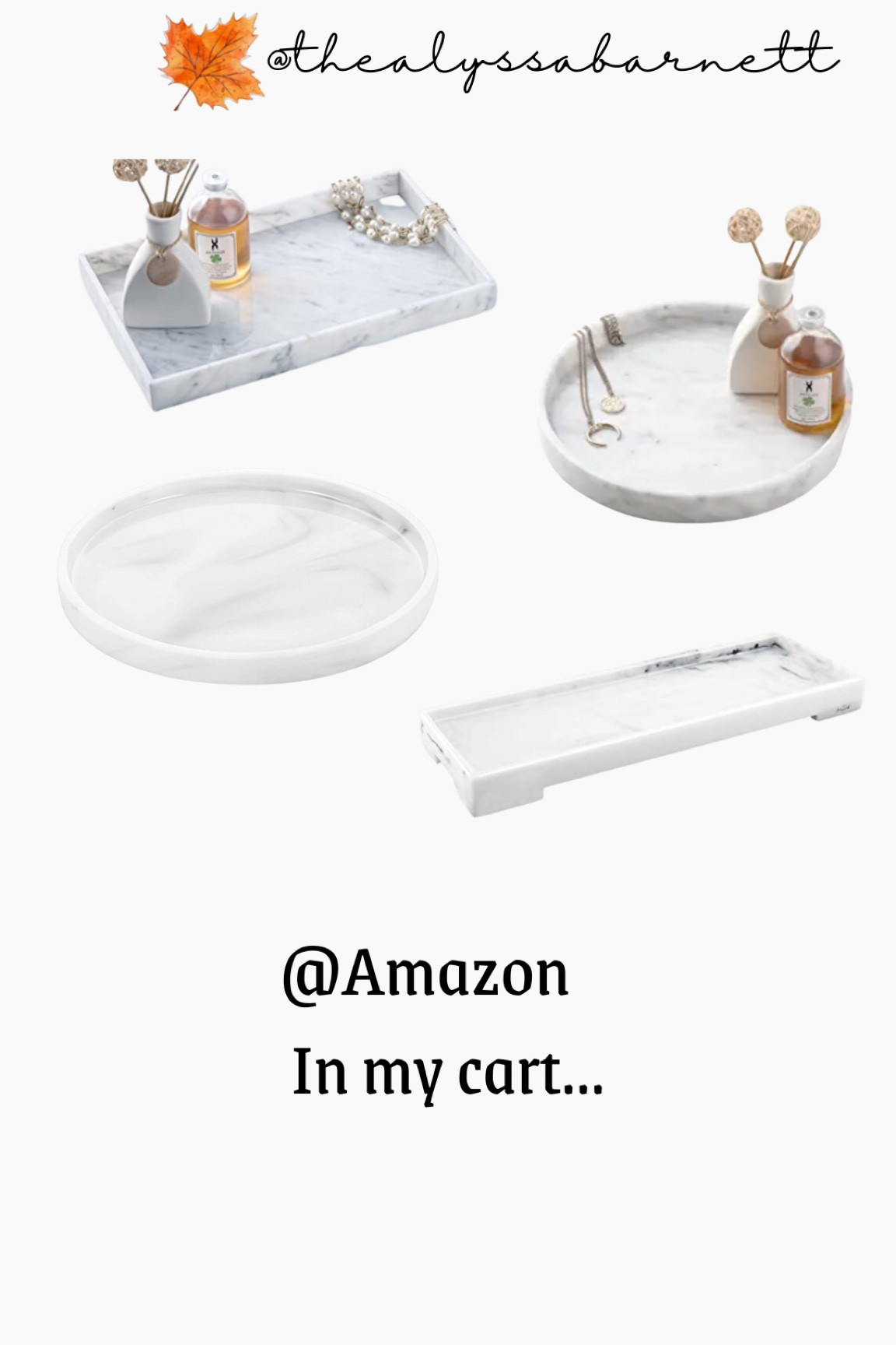 Marble trays from Amazon - lux vibe that elevates your space  @amazon 

#LTKhome #LTKsalealert #LTKGiftGuide