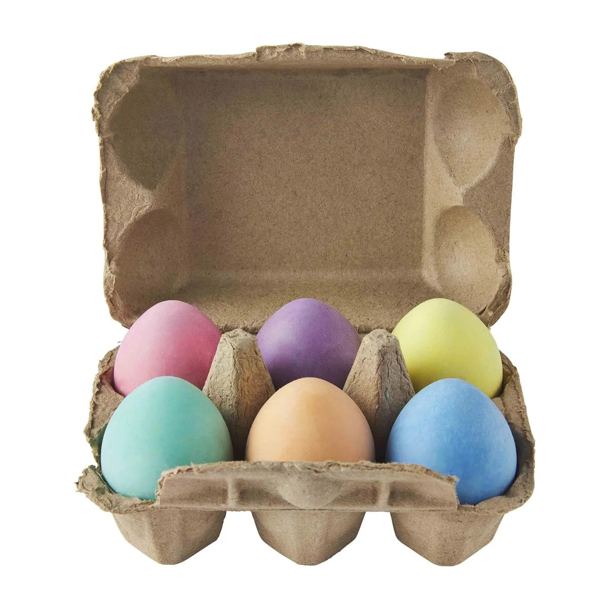 Mud Pie Egg Sidewalk Egg Chalk, Assorted Colors, 6 Count Cardboard (1 Pack) | Walmart (US)