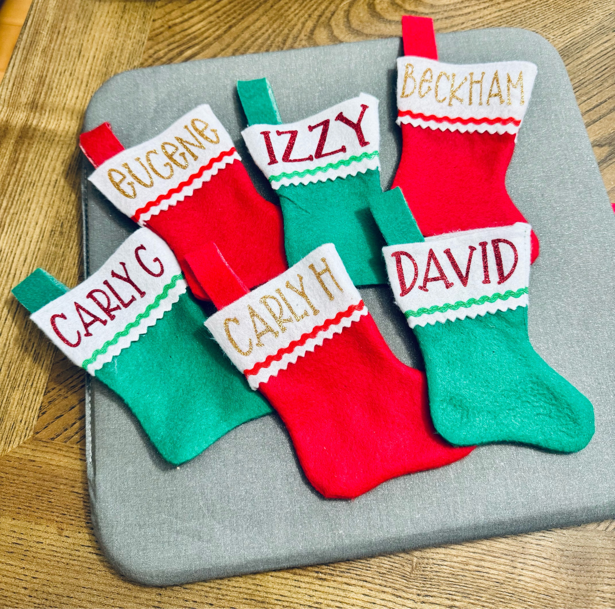 Have a class elf? 🎅 These mini personalized stockings are the perfect size for adding little treats and surprises all month long! What fun goodies would you fill them with? 🎁✨

#HolidayFun #ElfOnTheShelf #StockingStuffers #PersonalizedDecor #Walmart

#LTKGiftGuide #LTKHoliday #LTKSeasonal