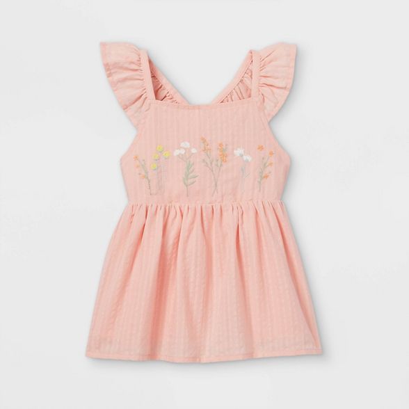 Toddler Girls' Embroidered Tank Top - art class™ Light Pink | Target