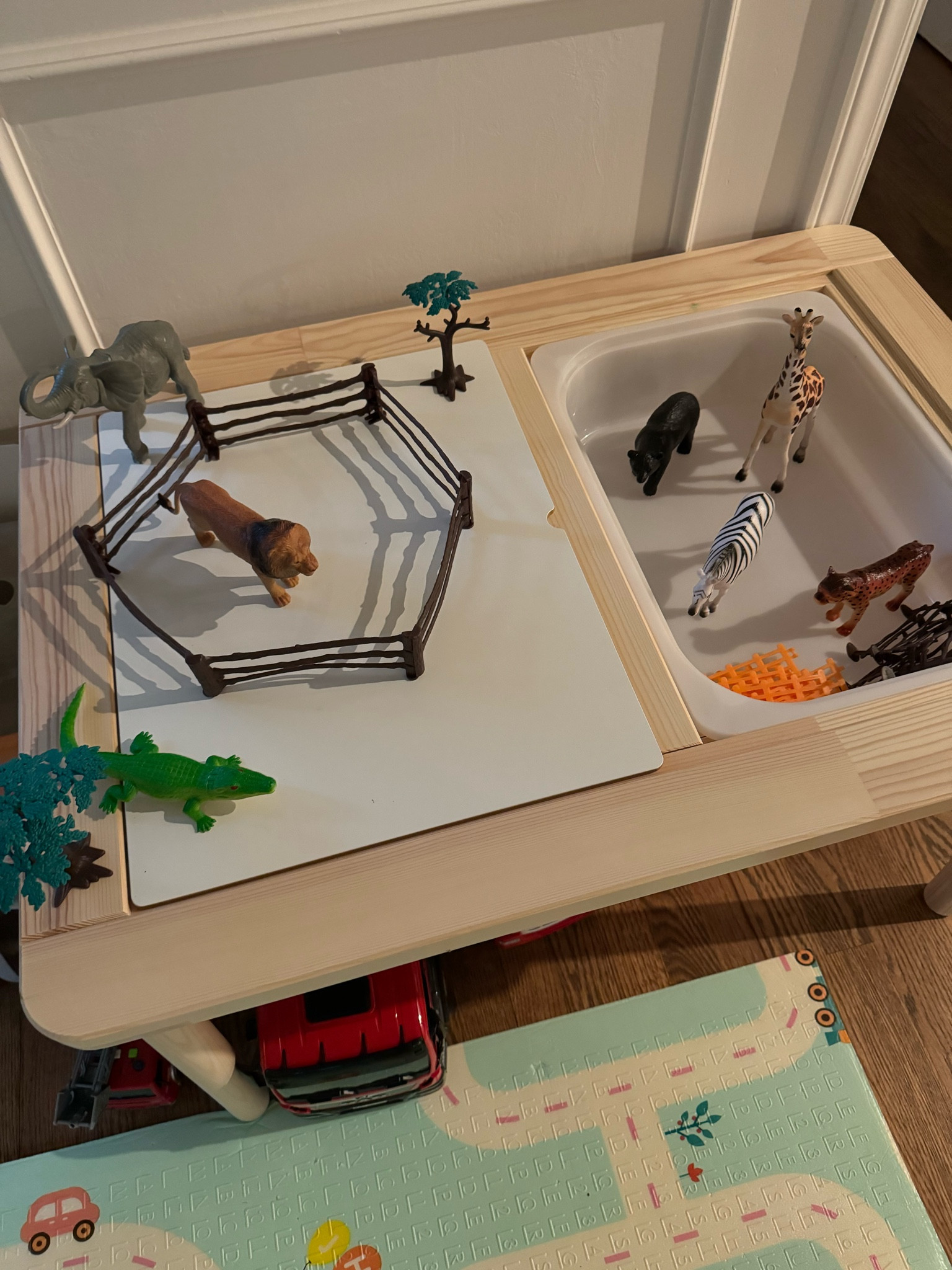 Another one of Arabella’s morning set ups! This one was obviously very simple I was pleasantly surprised by the quality of these toy figures and can’t believe they are on $20. They are really good sized. She played with this for a LONG time! 

Toddler toys / morning basket / sensory table / sensory bin / toddler / kid toy / quiet bin / quiet basket 

#LTKFamily #LTKFindsUnder50 #LTKKids