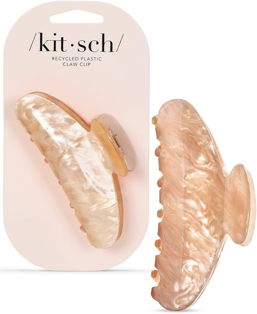 Kitsch Recycled Plastic Large Claw Clip - Big Marble Hair Clips for Women | Jaw Clips for Girls |... | Amazon (US)